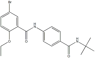 5-bromo-N-{4-[(tert-butylamino)carbonyl]phenyl}-2-ethoxybenzamide 结构式