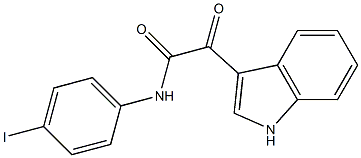 2-(1H-indol-3-yl)-N-(4-iodophenyl)-2-oxoacetamide Struktur