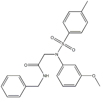 N-benzyl-2-{3-methoxy[(4-methylphenyl)sulfonyl]anilino}acetamide