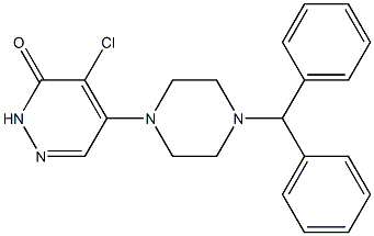 5-(4-benzhydryl-1-piperazinyl)-4-chloro-3(2H)-pyridazinone