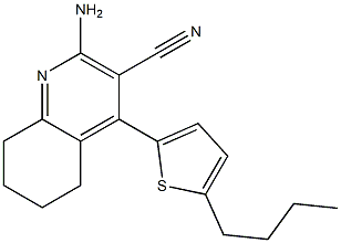  2-amino-4-(5-butyl-2-thienyl)-5,6,7,8-tetrahydro-3-quinolinecarbonitrile