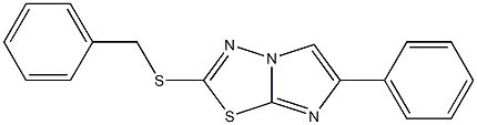 benzyl 6-phenylimidazo[2,1-b][1,3,4]thiadiazol-2-yl sulfide Structure