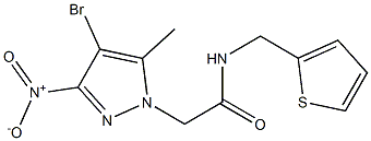 2-{4-bromo-3-nitro-5-methyl-1H-pyrazol-1-yl}-N-(2-thienylmethyl)acetamide