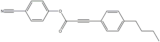4-cyanophenyl 3-(4-butylphenyl)-2-propynoate Struktur
