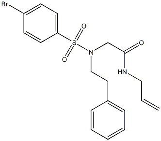 N-allyl-2-[[(4-bromophenyl)sulfonyl](2-phenylethyl)amino]acetamide