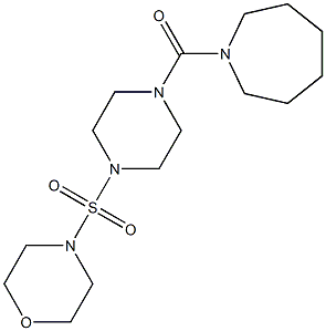 1-{[4-(4-morpholinylsulfonyl)-1-piperazinyl]carbonyl}azepane