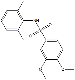 N-(2,6-dimethylphenyl)-3,4-dimethoxybenzenesulfonamide Structure