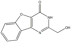 2-(hydroxymethyl)[1]benzofuro[3,2-d]pyrimidin-4(3H)-one Struktur