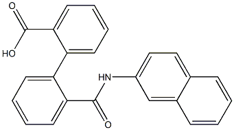 2'-[(2-naphthylamino)carbonyl][1,1'-biphenyl]-2-carboxylic acid Structure