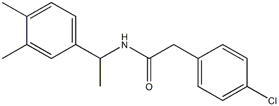 2-(4-chlorophenyl)-N-[1-(3,4-dimethylphenyl)ethyl]acetamide