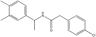  2-(4-chlorophenyl)-N-[1-(3,4-dimethylphenyl)ethyl]acetamide