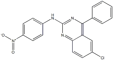  6-chloro-2-{4-nitroanilino}-4-phenylquinazoline