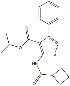 isopropyl 2-[(cyclobutylcarbonyl)amino]-4-phenyl-3-thiophenecarboxylate