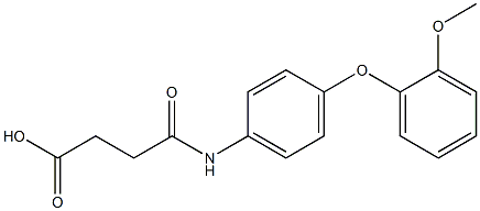 4-[4-(2-methoxyphenoxy)anilino]-4-oxobutanoic acid 结构式