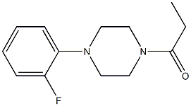 1-(2-fluorophenyl)-4-propionylpiperazine Struktur