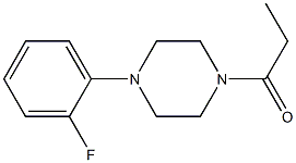 1-(2-fluorophenyl)-4-propionylpiperazine Structure