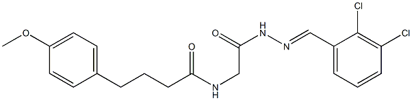 N-{2-[2-(2,3-dichlorobenzylidene)hydrazino]-2-oxoethyl}-4-(4-methoxyphenyl)butanamide