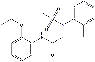 N-(2-ethoxyphenyl)-2-[2-methyl(methylsulfonyl)anilino]acetamide