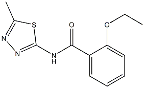 2-ethoxy-N-(5-methyl-1,3,4-thiadiazol-2-yl)benzamide,,结构式