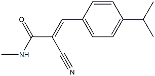 2-cyano-3-(4-isopropylphenyl)-N-methylacrylamide,,结构式