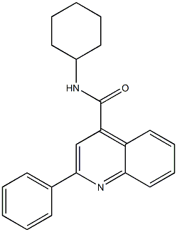  N-cyclohexyl-2-phenyl-4-quinolinecarboxamide