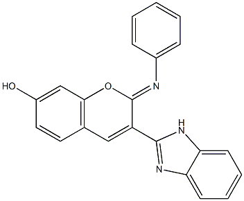3-(1H-benzimidazol-2-yl)-2-(phenylimino)-2H-chromen-7-ol Structure