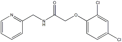 2-(2,4-dichlorophenoxy)-N-(2-pyridinylmethyl)acetamide Struktur