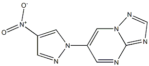 6-{4-nitro-1H-pyrazol-1-yl}[1,2,4]triazolo[1,5-a]pyrimidine Struktur