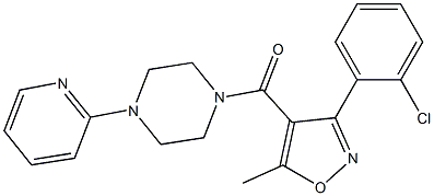  1-{[3-(2-chlorophenyl)-5-methyl-4-isoxazolyl]carbonyl}-4-(2-pyridinyl)piperazine