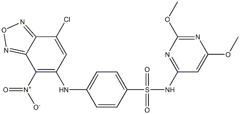 4-({7-chloro-4-nitro-2,1,3-benzoxadiazol-5-yl}amino)-N-(2,6-dimethoxy-4-pyrimidinyl)benzenesulfonamide