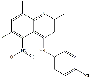  4-(4-chloroanilino)-5-nitro-2,6,8-trimethylquinoline