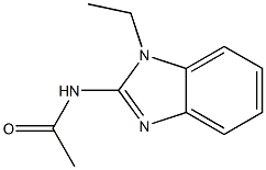 N-(1-ethyl-1H-benzimidazol-2-yl)acetamide Struktur