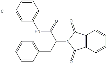 N-(3-chlorophenyl)-2-(1,3-dioxo-1,3-dihydro-2H-isoindol-2-yl)-3-phenylpropanamide Structure