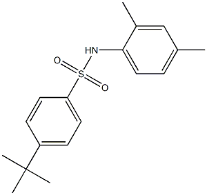 4-tert-butyl-N-(2,4-dimethylphenyl)benzenesulfonamide,,结构式