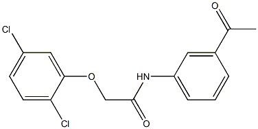  N-(3-acetylphenyl)-2-[(2,5-dichlorophenyl)oxy]acetamide