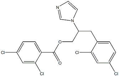 3-(2,4-dichlorophenyl)-2-(1H-imidazol-1-yl)propyl 2,4-dichlorobenzoate 化学構造式