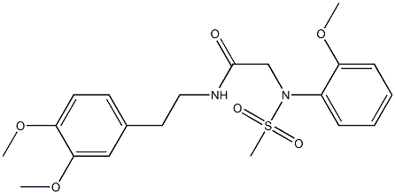 N-[2-(3,4-dimethoxyphenyl)ethyl]-2-[2-methoxy(methylsulfonyl)anilino]acetamide|