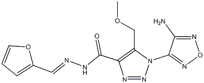  1-(4-amino-1,2,5-oxadiazol-3-yl)-N'-(2-furylmethylene)-5-(methoxymethyl)-1H-1,2,3-triazole-4-carbohydrazide