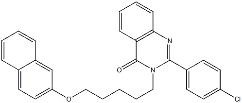 2-(4-chlorophenyl)-3-[5-(2-naphthyloxy)pentyl]-4(3H)-quinazolinone