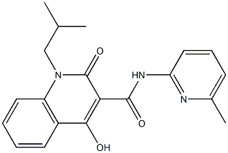  4-hydroxy-1-isobutyl-N-(6-methyl-2-pyridinyl)-2-oxo-1,2-dihydro-3-quinolinecarboxamide