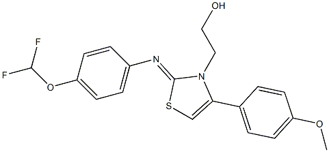 2-(2-{[4-(difluoromethoxy)phenyl]imino}-4-(4-methoxyphenyl)-1,3-thiazol-3(2H)-yl)ethanol