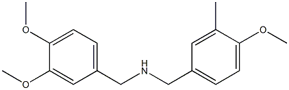 N-{[3,4-bis(methyloxy)phenyl]methyl}[3-methyl-4-(methyloxy)phenyl]methanamine,,结构式