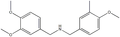 N-{[3,4-bis(methyloxy)phenyl]methyl}[3-methyl-4-(methyloxy)phenyl]methanamine 结构式