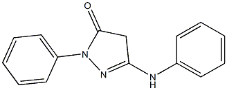 5-anilino-2-phenyl-2,4-dihydro-3H-pyrazol-3-one Structure