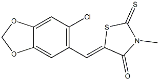 5-[(6-chloro-1,3-benzodioxol-5-yl)methylene]-3-methyl-2-thioxo-1,3-thiazolidin-4-one