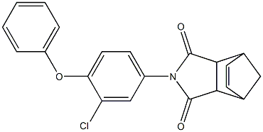 4-(3-chloro-4-phenoxyphenyl)-4-azatricyclo[5.2.1.0~2,6~]dec-8-ene-3,5-dione 结构式