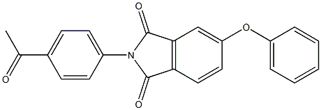 2-(4-acetylphenyl)-5-phenoxy-1H-isoindole-1,3(2H)-dione Struktur