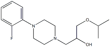 1-[4-(2-fluorophenyl)-1-piperazinyl]-3-isopropoxy-2-propanol,,结构式