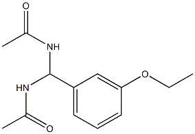 N-[(acetylamino)(3-ethoxyphenyl)methyl]acetamide|