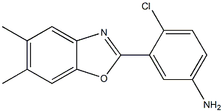 4-chloro-3-(5,6-dimethyl-1,3-benzoxazol-2-yl)aniline|